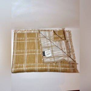 Madewell Windowpane Egyptian Gold Scarf
